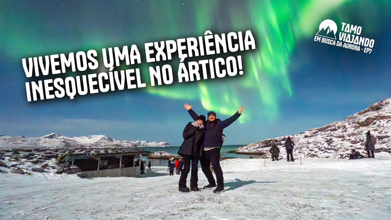 Encontramos uma AURORA BOREAL incrível em TROMSØ!!