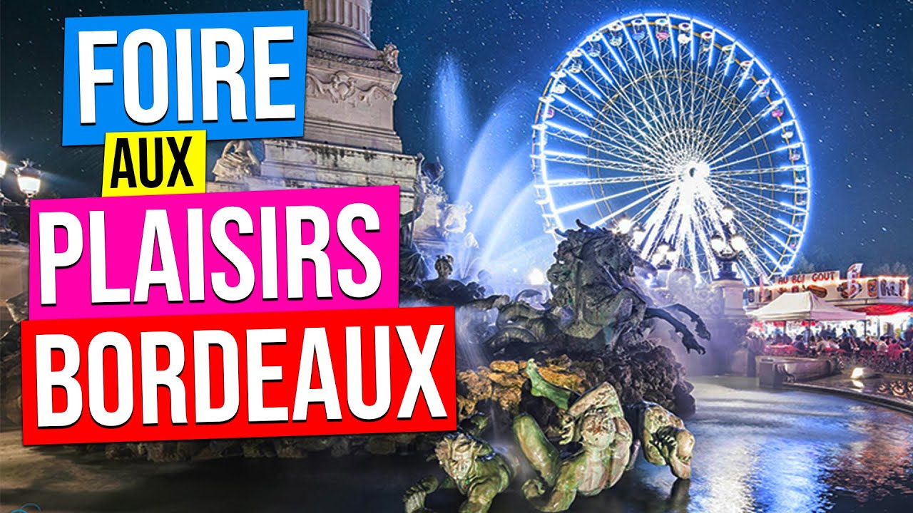 FOIRE aux PLAISIRS de BORDEAUX (Fete Foraine aux Quinconces) France