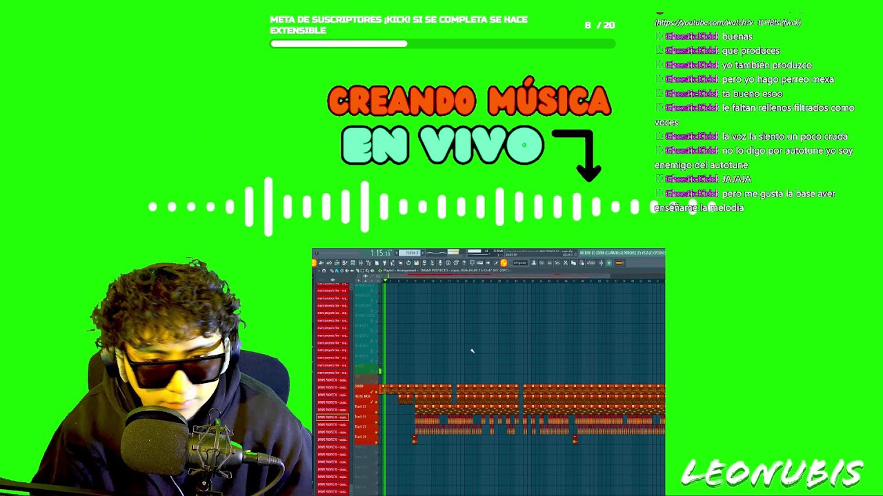 HACIENDO UN ÁLBUM EN VIVO, MÚSICA REAL Y 100% ORGÁNICA @LEONUBIS
