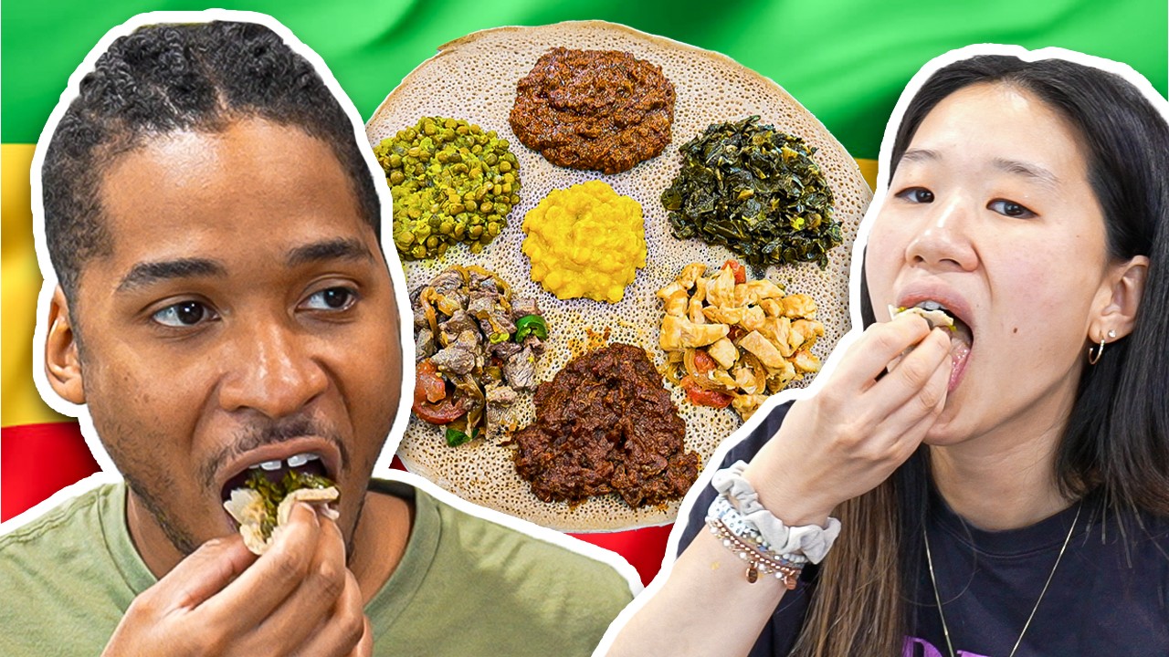 My Wife Tries Ethiopian Food For The First Time