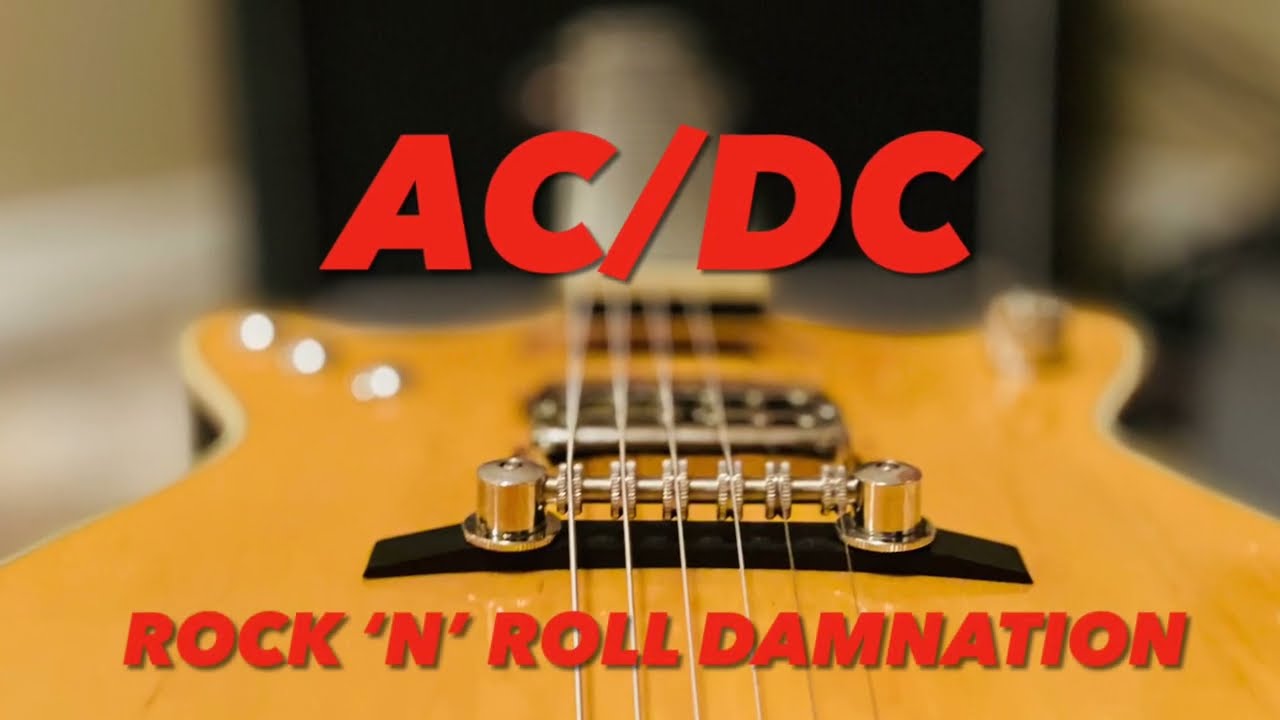 AC/DC Rock 'N' Roll Damnation (Malcolm Young Guitar Lesson)