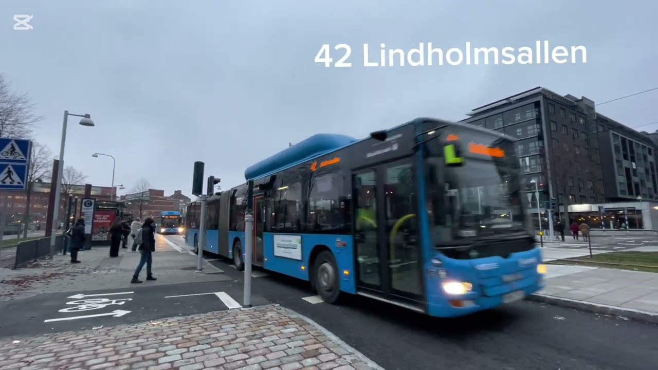 Busses and trams in Gothenburg - Lindholmen