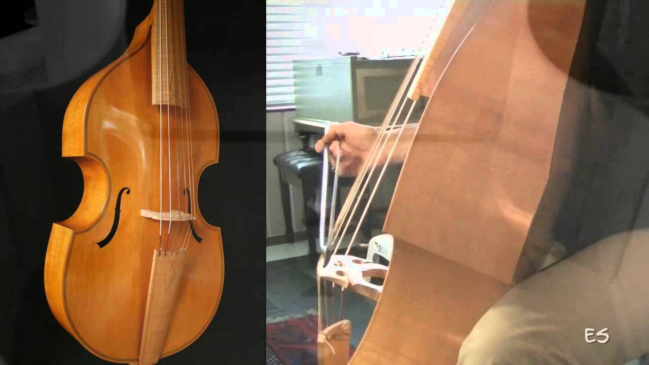 Adagio BWV 1027 - J.S. Bach on violone in G