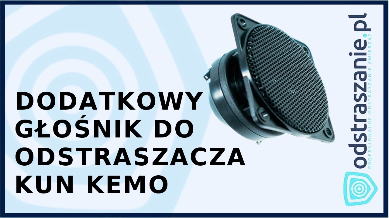 Dodatkowy głośnik do odstraszania kun Kemo L003. Jak pozbyć się kuny? Spos&oacute;b na kunę.