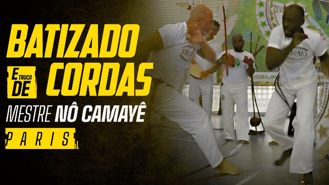 Troca de cordas dos alunos graduados do Mestre Nô Camayê Capoeira Paris