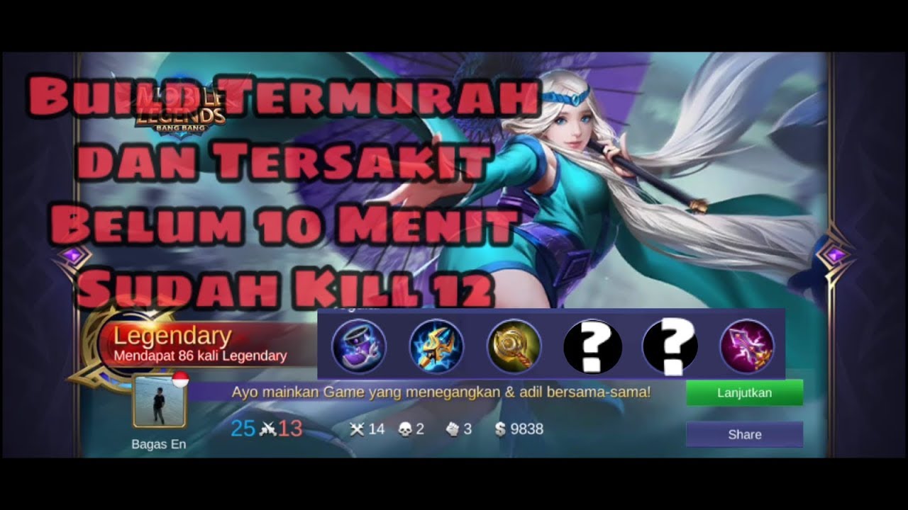 Kagura mobile legends gameplay and build sekali combo musuh tewas