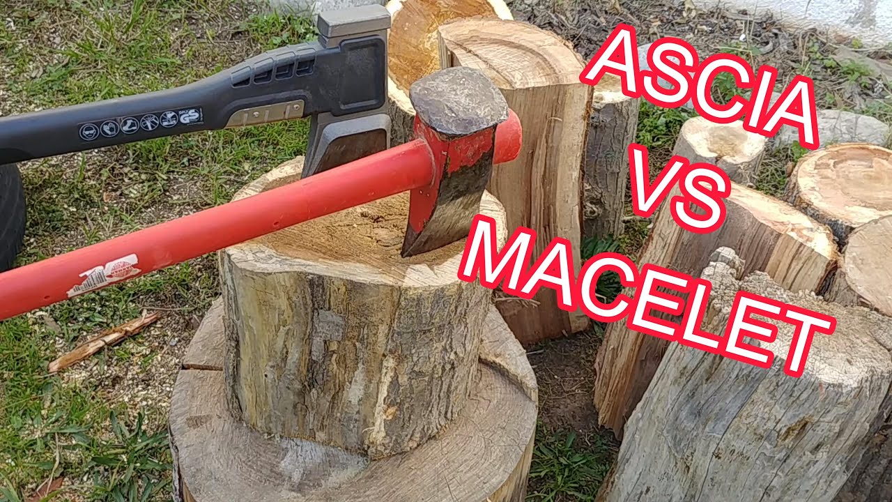 CONFRONTO TRA ASCE PER SPACCARE LA LEGNA: come spaccare i tronchi di legno ascia a mazza