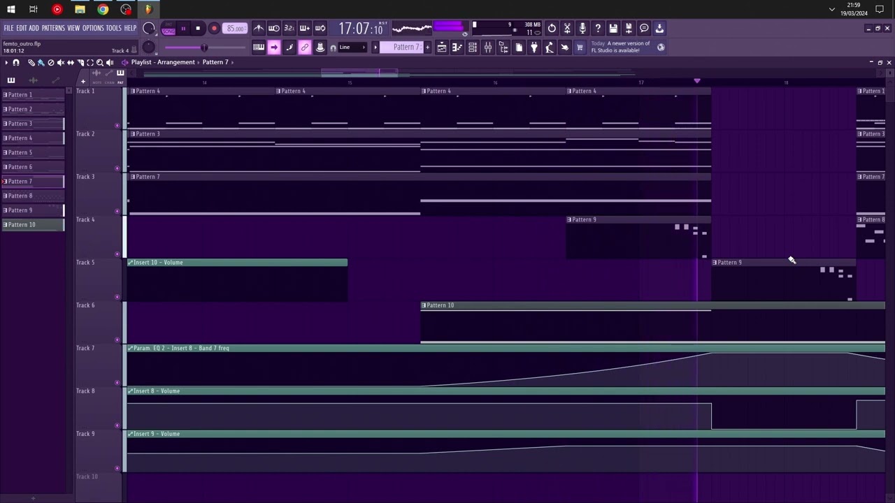 Femto Outro - synthwave / darkwave music [FL Studio music]