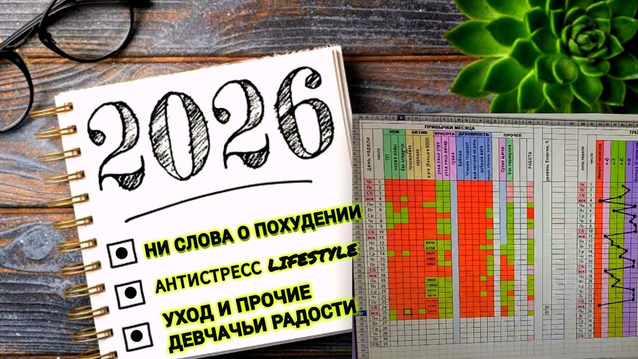 Цели на 2026 год: Что хочу? Как планирую и отслеживаю изменения?| +Тарелочки| Влог. Часть2.