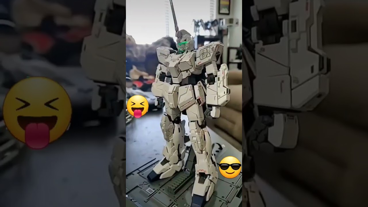 Destroy Mode is COOL! #gundam #transformation  #gunplabuilders #unicorn #regularshow #funny #gunpla