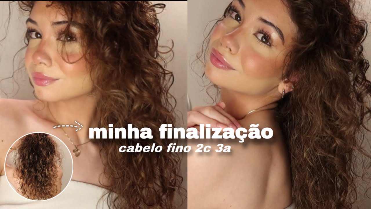Como eu finalizo meu cabelo super fino ondulado 2c 3a| com muita definição e volume ✨👩🏽‍🦱
