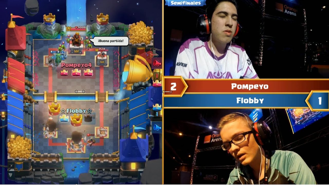 [ Semi Final ] POMPEYO VS FLOBBY | 2017 Gamergy Masters Clash Royale