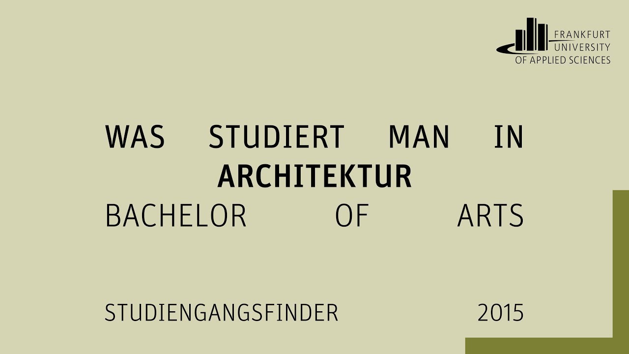 Was studiert man in 