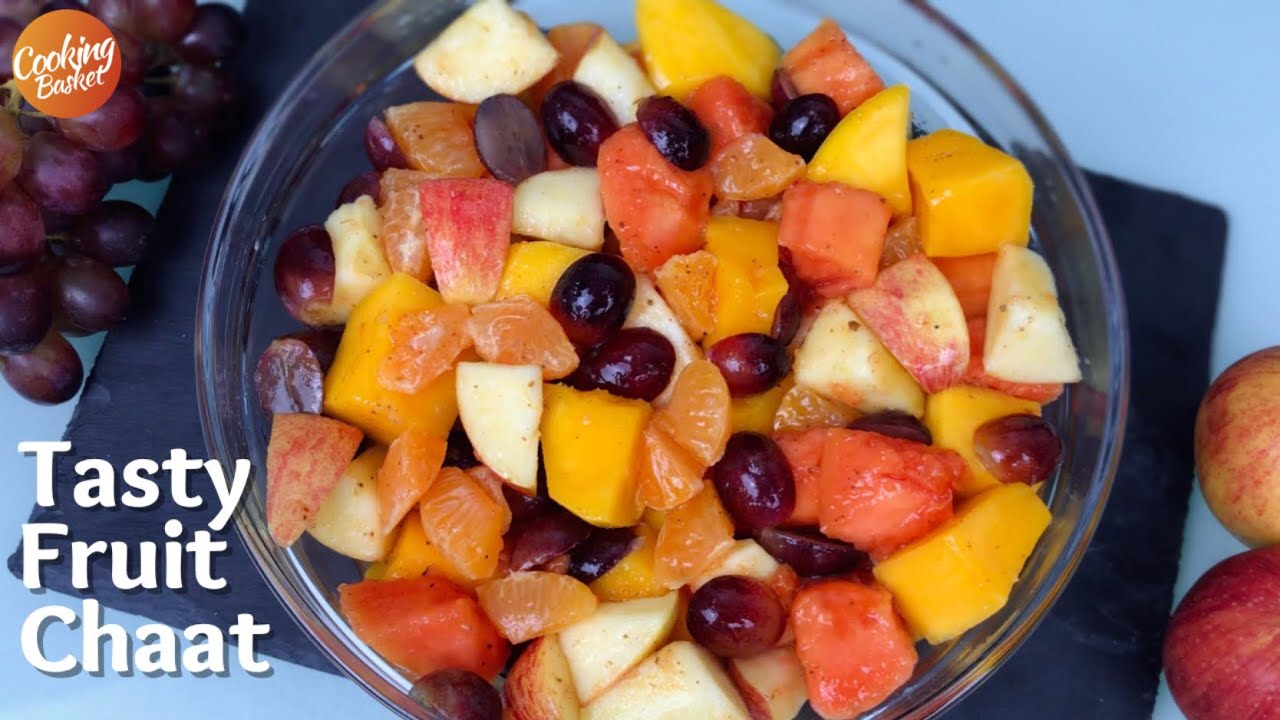 Healthy Fruit Chaat Recipe ॥ Fruit Salad Recipe ॥ Cooking Basket