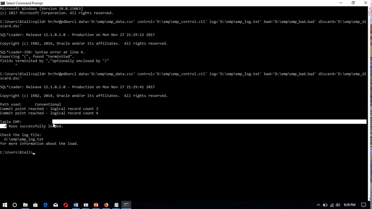 SQL Loader 02
