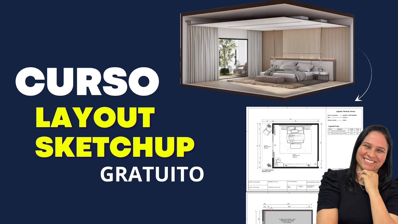 Curso LayOut SketchUp Gratuito | AULA 01  #layoutsketchup