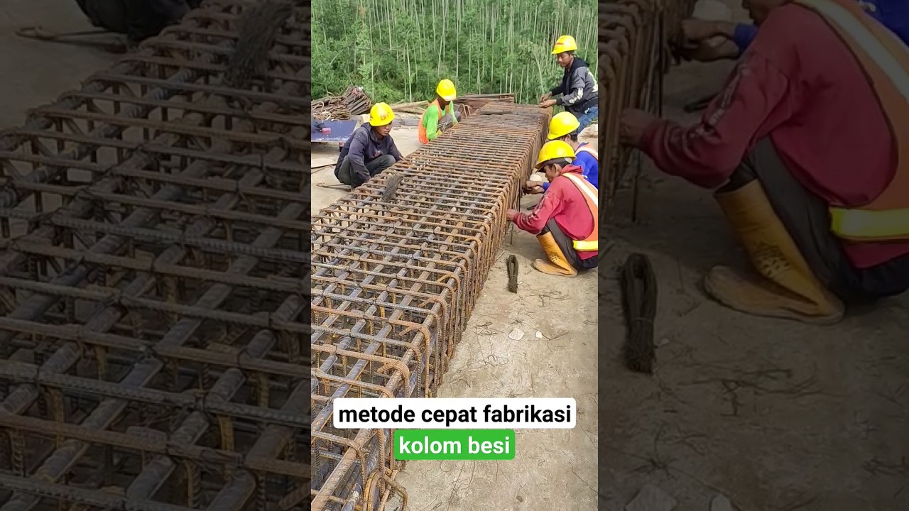 metode cepat fabrikasi besi kolom #duniakonstruksi #tekniksipil