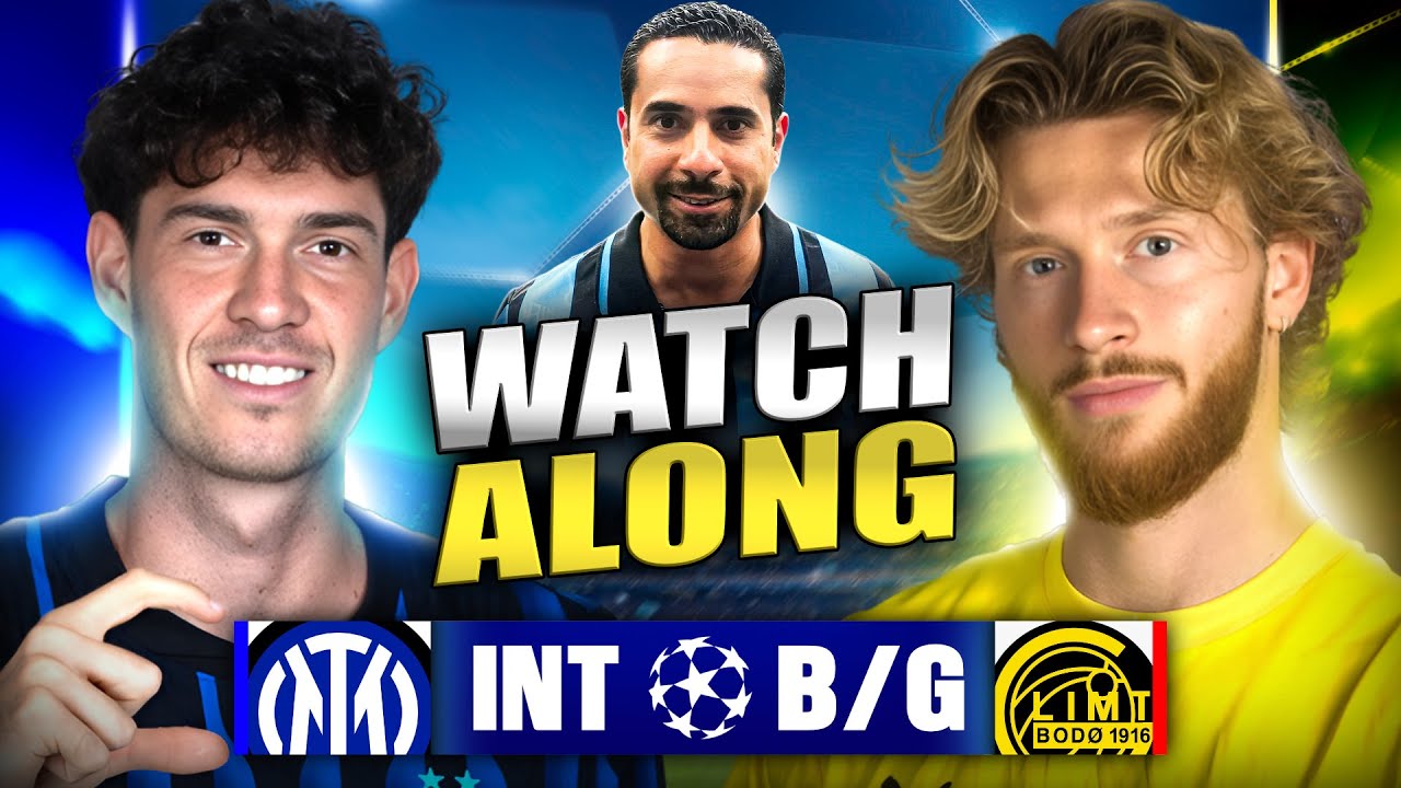 Inter Vs Bodo/Glimt Live Stream Watchalong🚨 UCL Playoffs Live Streaming