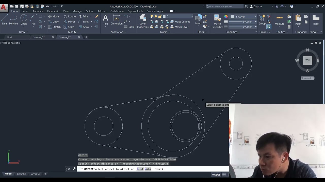 AutoCAD Control Arm Drawing Tutorial  Step-by-Step for Beginners part 01