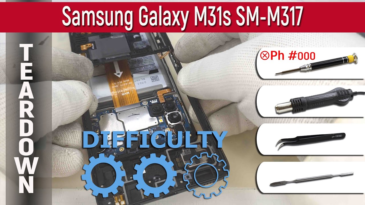 Как разобрать 📱 Samsung Galaxy M31s SM-M317