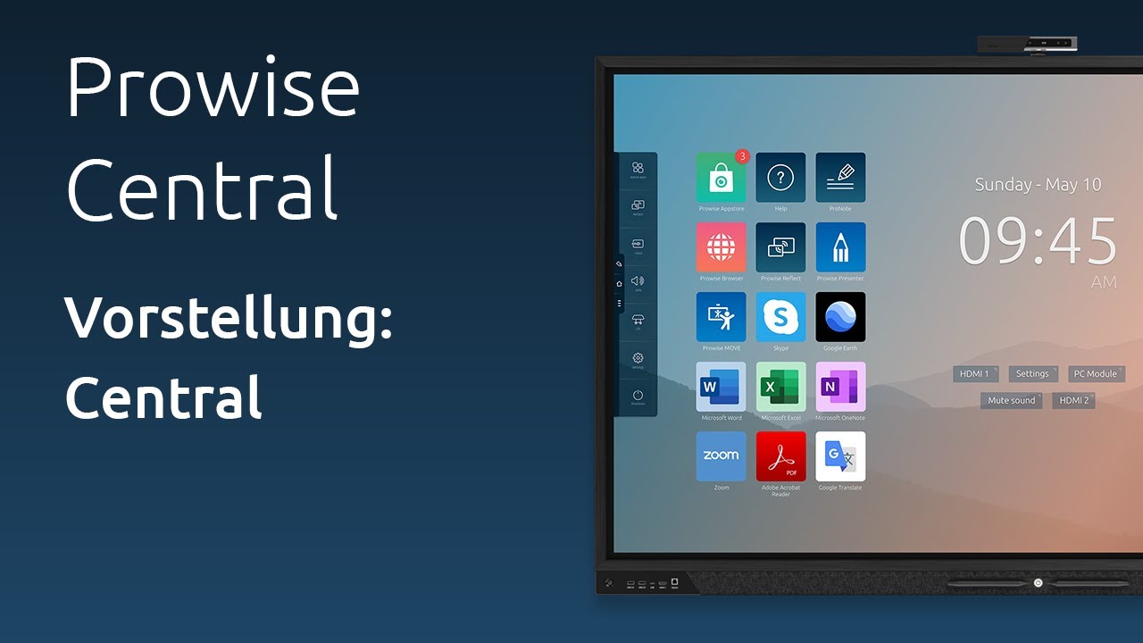 Prowise Central – Das Betriebssystem im Unterricht nutzen