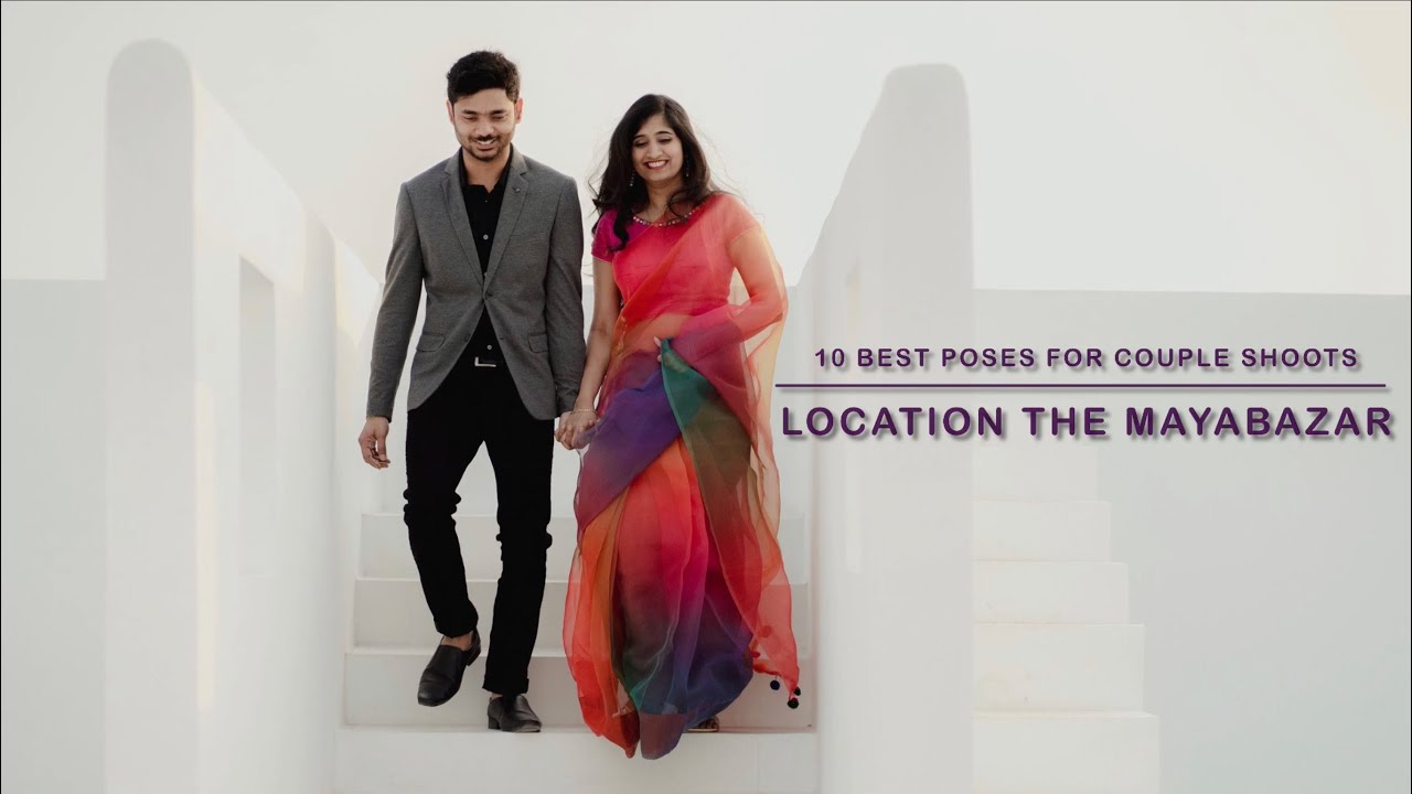 10 best poses for couple shoots. Location: The Mayabazar studios Shamshabad.