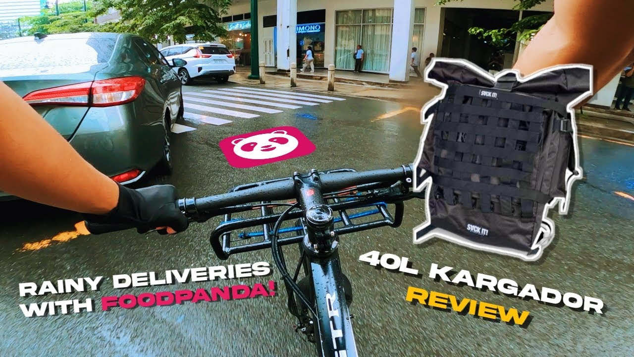 POV | SACKIT BAG REVIEW WHILE DOING RAINY DELIVERIES WITH FOODPANDA! (#10)