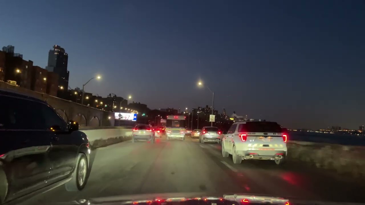 WWG 4K Drive ❄️: Bronx, Gun Hill / Manhattan, Harlem - Henry Hudson Pkwy @ dawn pt2of2 2026-01-29