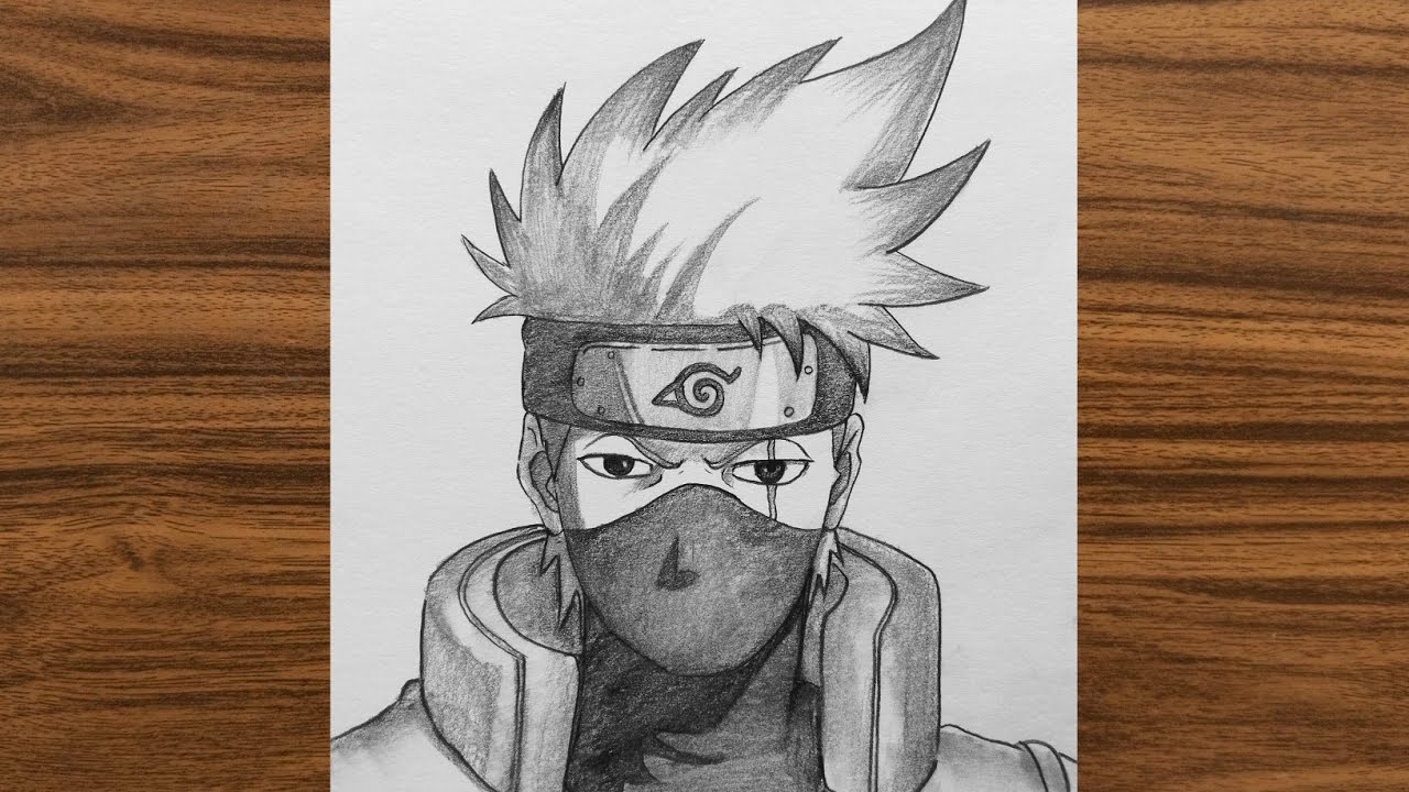 How to draw Kakashi Hatake | Naruto Drawing Tutorial for beginners 