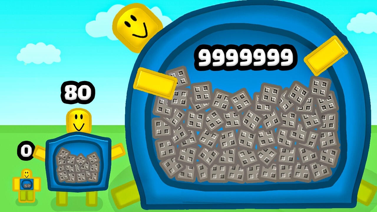 Is this The FATTEST Noob? (Roblox Merge Yourself into 2048)