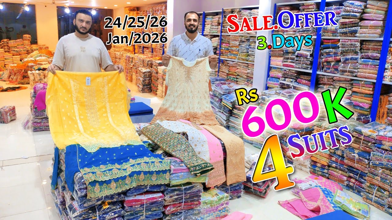 Grand Yearly Sale Dhamaka Offer 3.Days Rs 600.K.4.Suits 2026 Dhamaka Offer  || Abul Tex ||