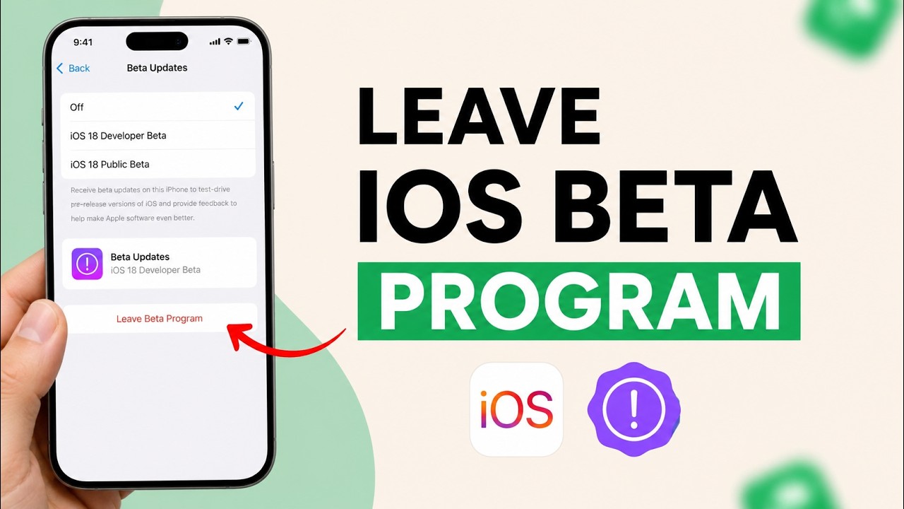 How to Leave the iOS Beta Program on iPhone