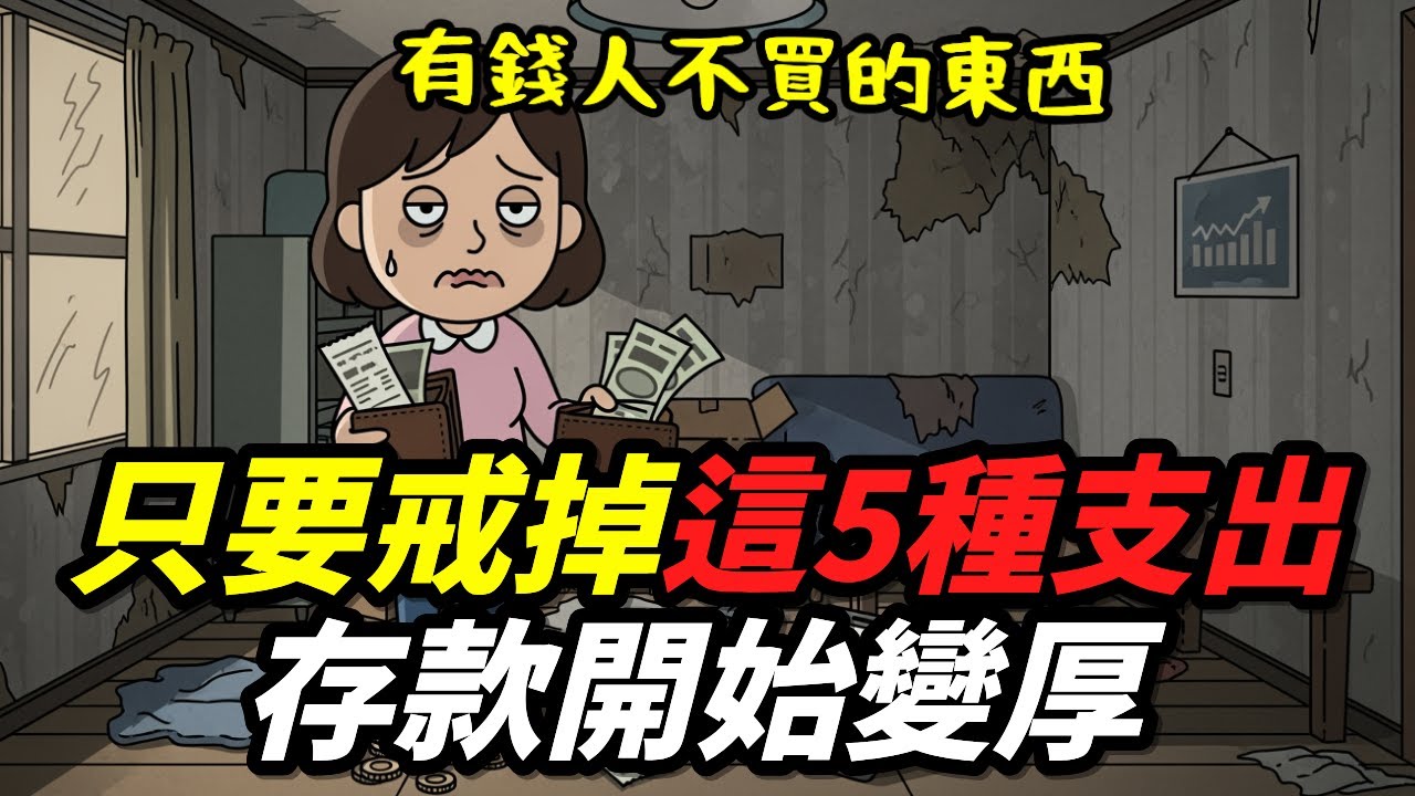 有錢人不買的東西：只要戒掉這5種支出，存款開始變厚