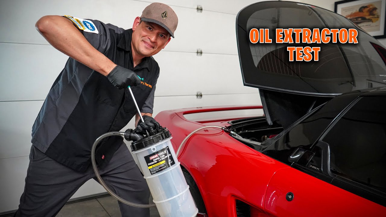 OEMTOOLS Oil Extractor Evacuator Test - Acura NSX & R33 GT-R