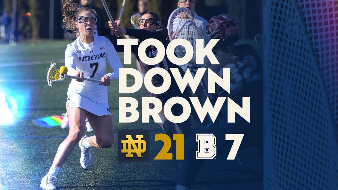 Irish Take Down Bears at Arlotta  | Highlights vs. Brown | Notre Dame Women's Lacrosse