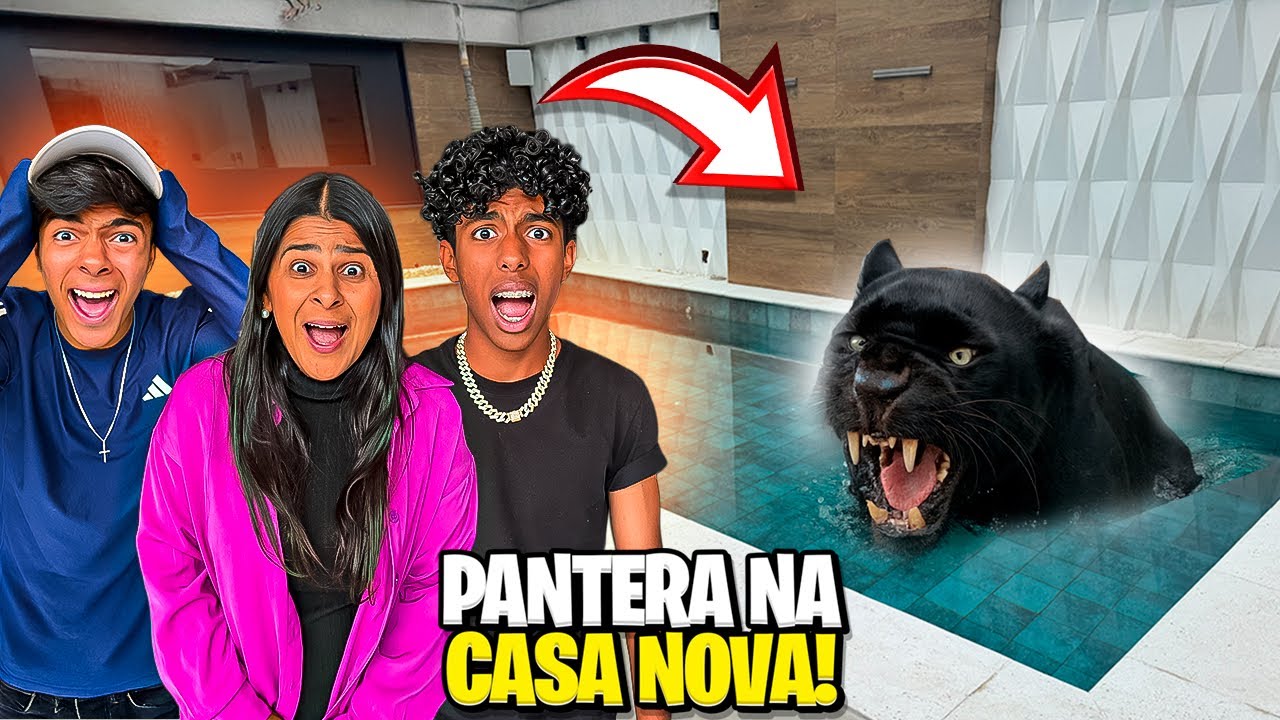 UMA PANTERA NEGRA INVADIU NOSSA CASA NOVA! CONSEGUIMOS TIRÁ-LA?