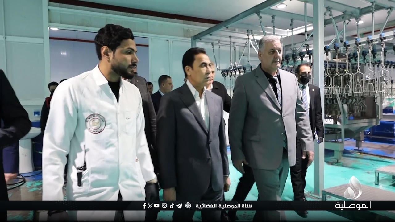 محافظ نينوى يفتتح مجزرة دواجن “الملك” في سهل نينوى لتعزيز الإنتاج المحلي ودعم فرص العمل