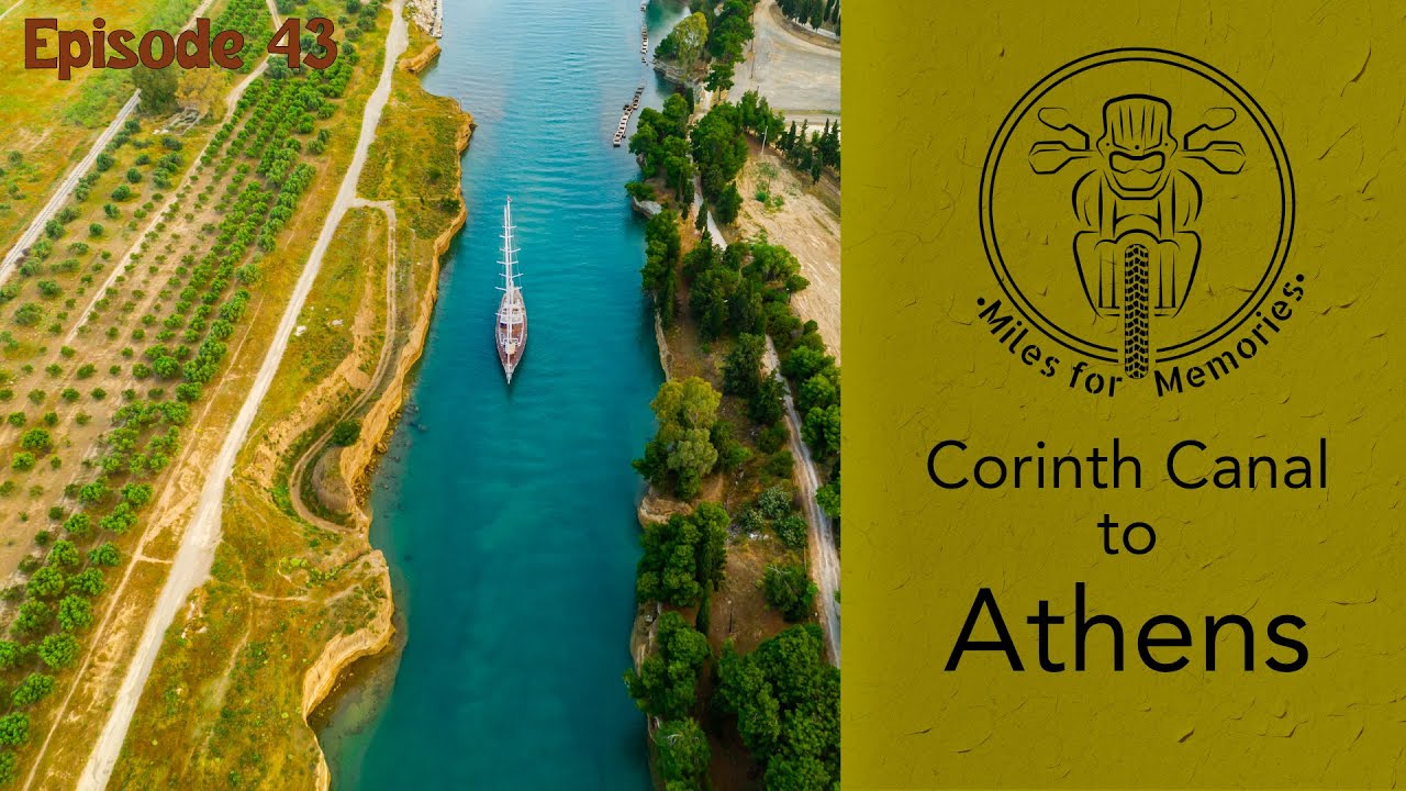 Corinth Canal to Athens - Tiger 900 GT Pro MotoVlog - Delta Morea