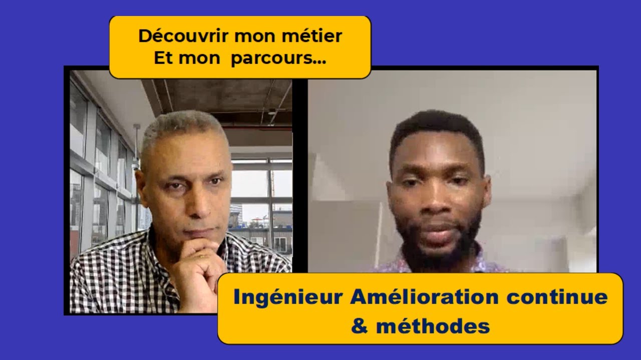 Je suis Ingénieur Amélioration continue & méthodes