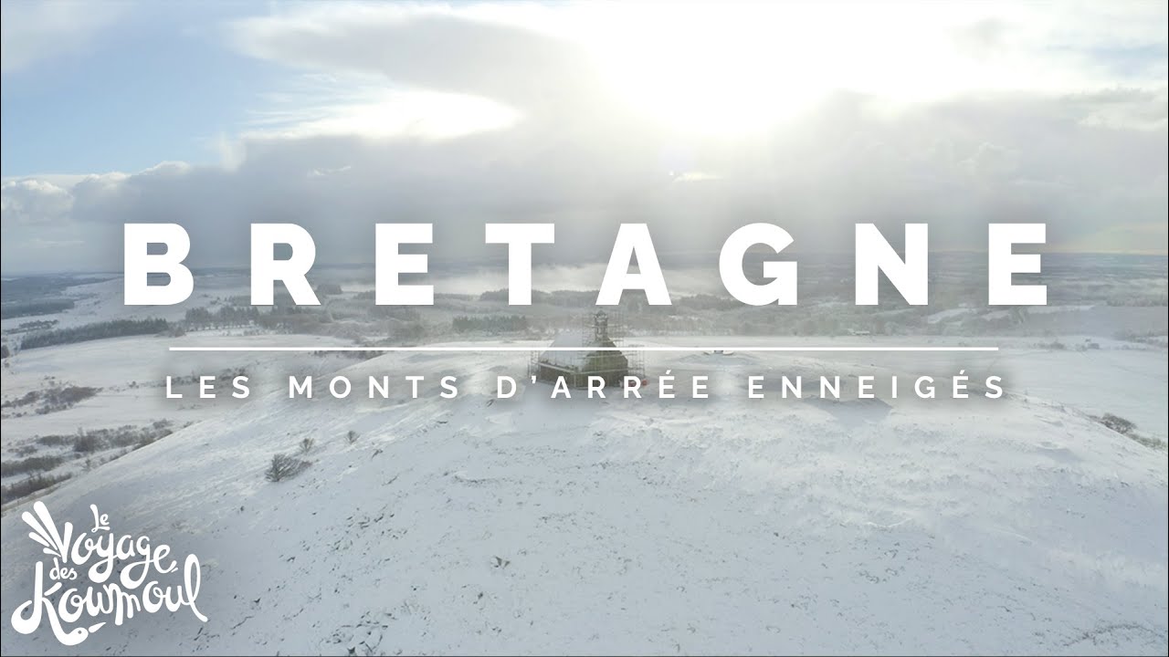 La Bretagne sous la NEIGE - Les Monts d'Arrée Enneigés [4K Drone]