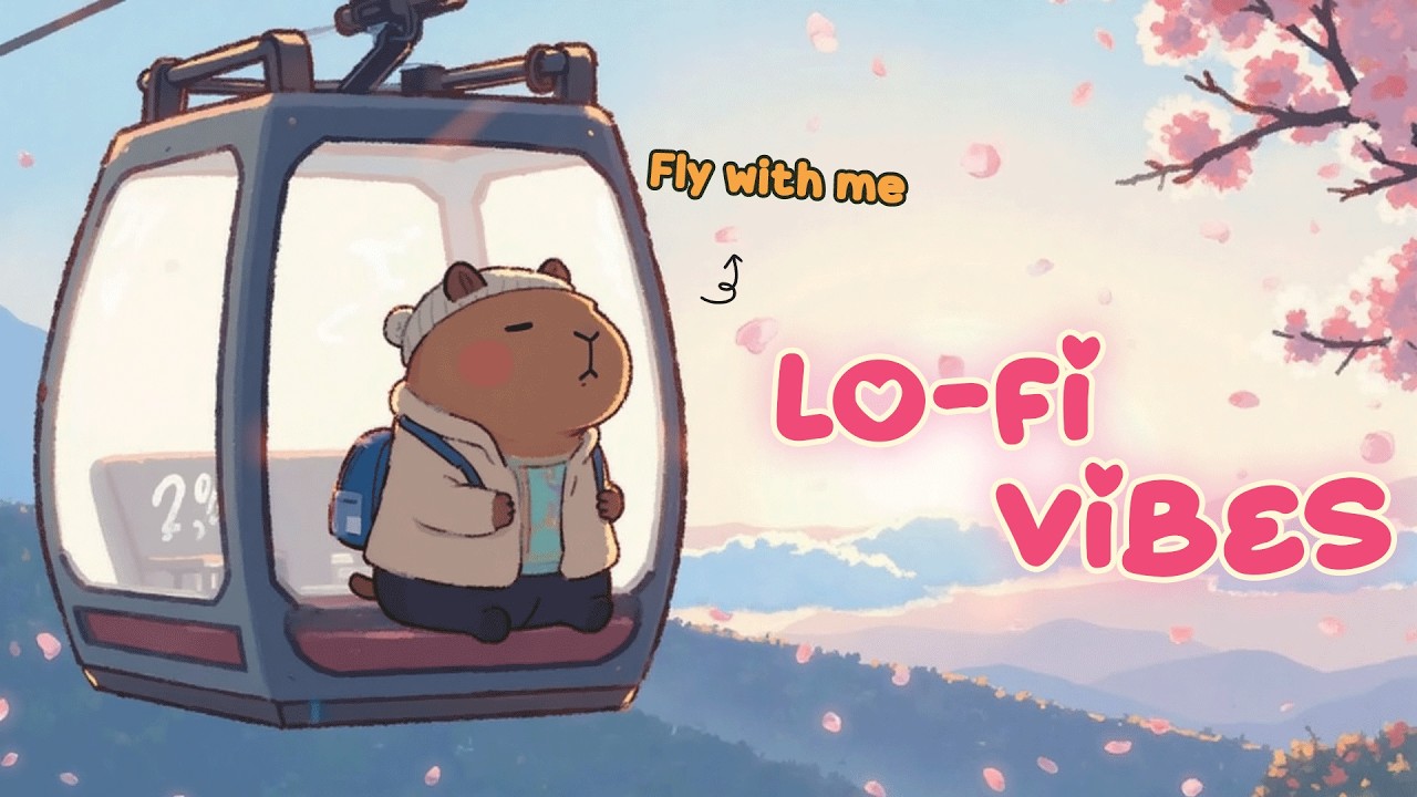 Spring Cabin Vibes with Capybara 🌸🏡🐾 | Gentle Lofi Chill Music to Create a Calm Space, Reduce Stress