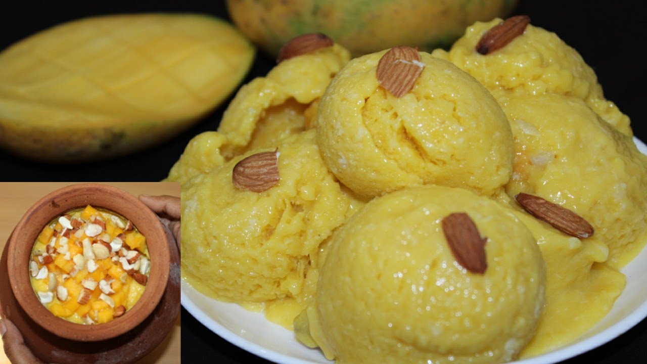 Mango Matka Kulfi|| 4 Ingredients Mango Kulfi|| Mango Kulfi Without Cream , Beater & Condensed Milk|