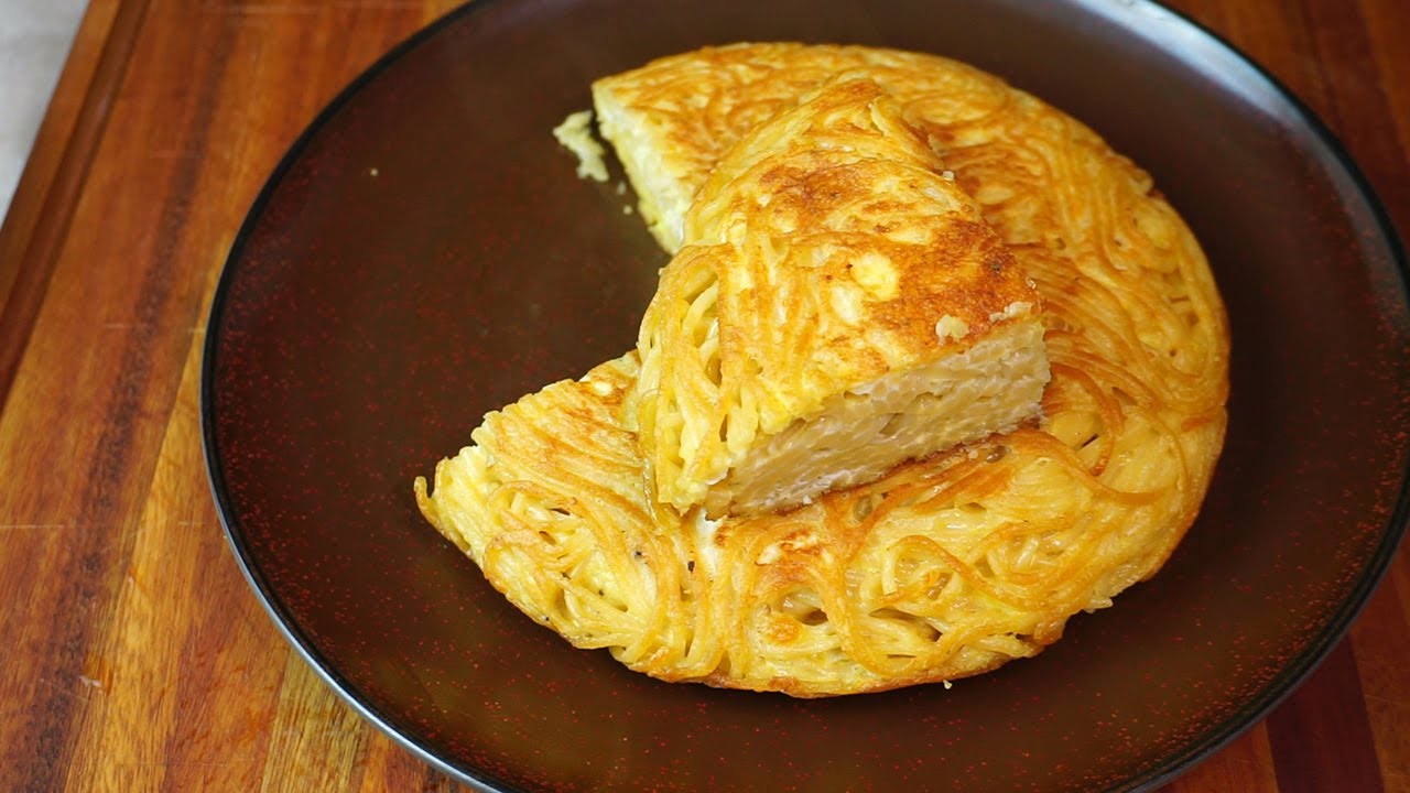 Tortilla de espaguetis Receta original napolitana
