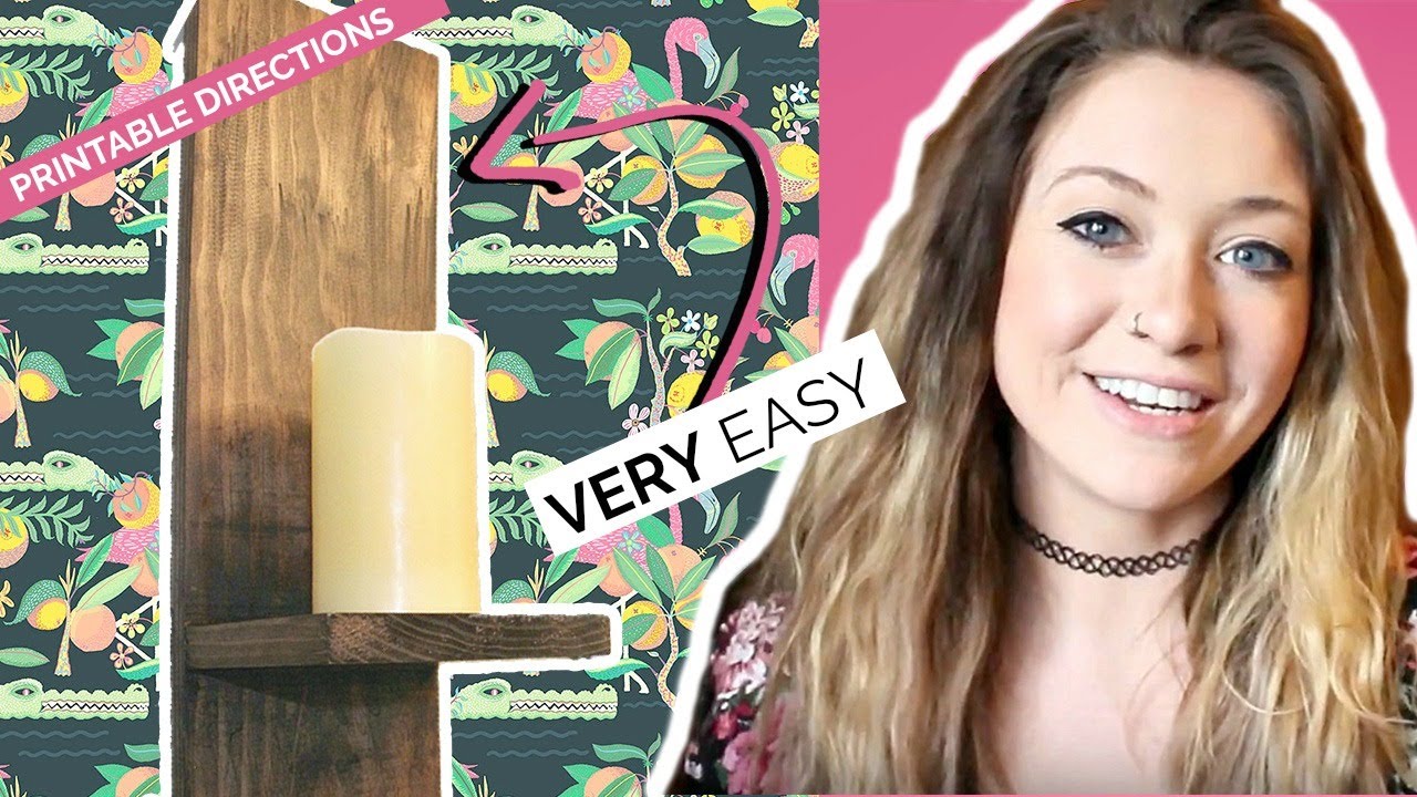 DIY MODERN WALL SCONCE | Easy! |  Laci Jane SHOP MY ETSY STORE: https://www.etsy.com/shop/ljdecor