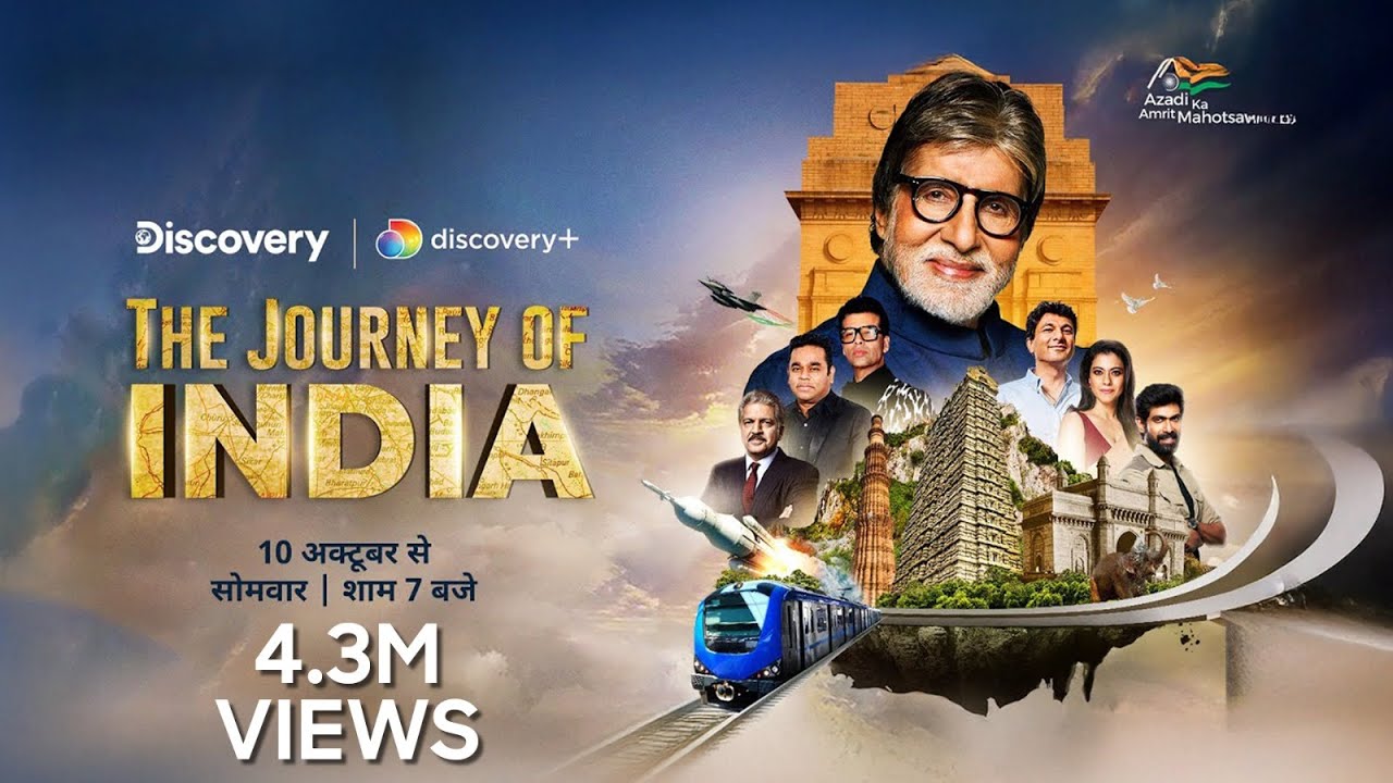 The Journey Of India | Hindi Trailer | Amitabh Bachchan | 10th Oct at 7 pm | Discovery Channel India