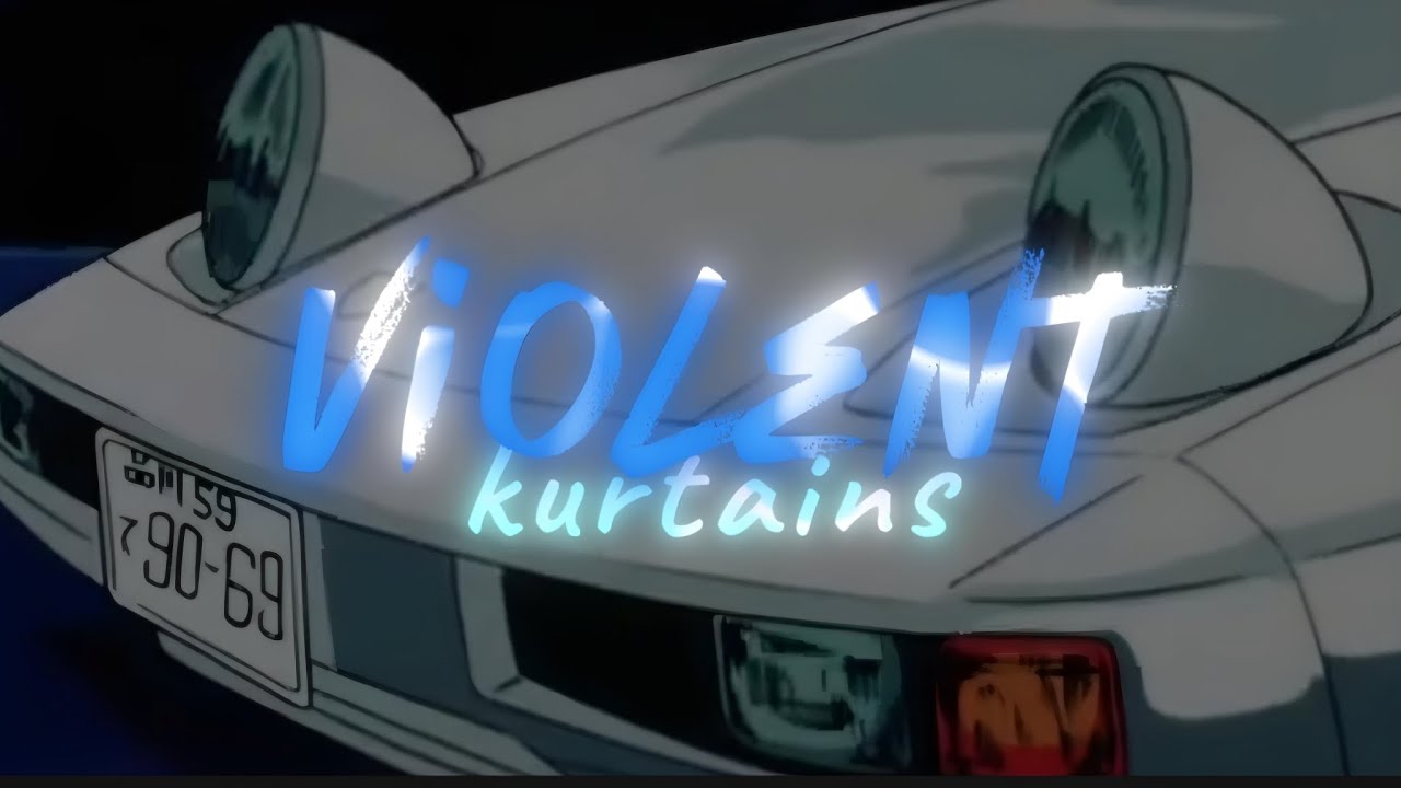kurtains - violent ft. glaive & ericdoa (aesthetic lyrics video)