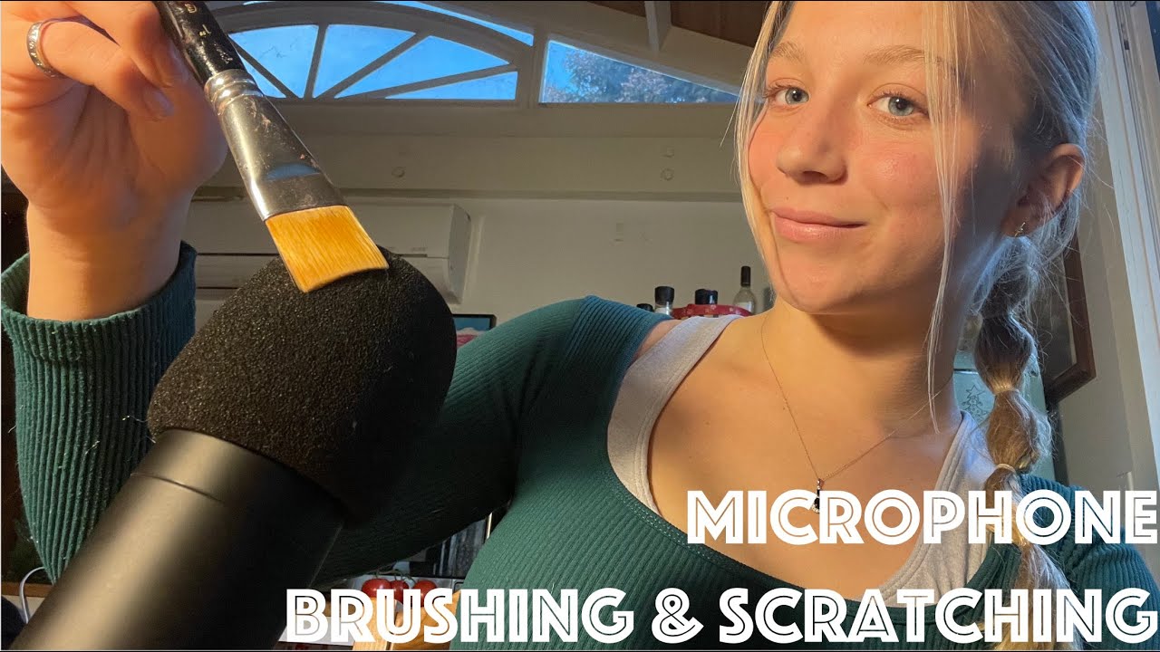 ASMR: Mic Brushing & Scratching (No Talking)🖌️