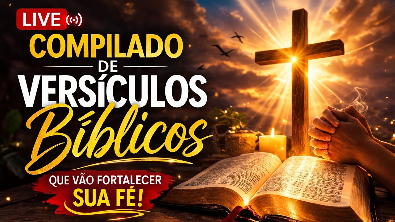 VERSÍCULOS PODEROSOS DA BÍBLIA 🙏 Ouça e Fortaleça Sua Fé | Live