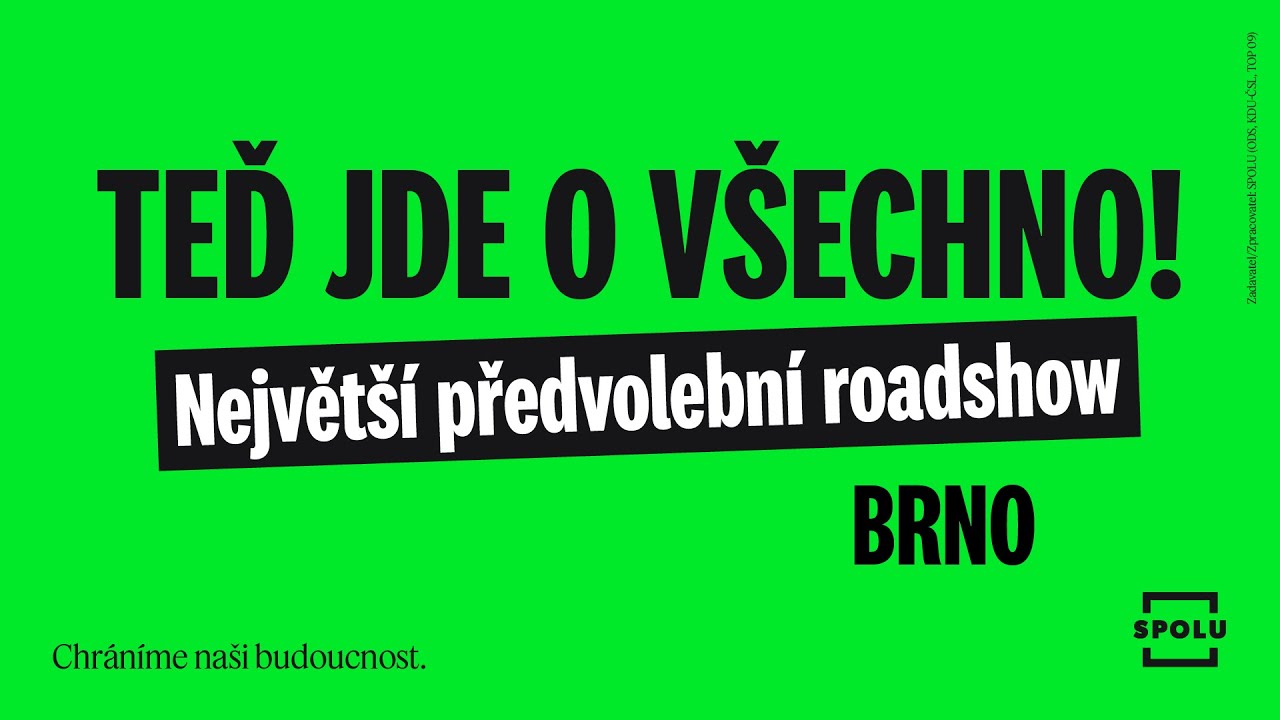 Teď jde o v&scaron;echno! Debata Live Brno
