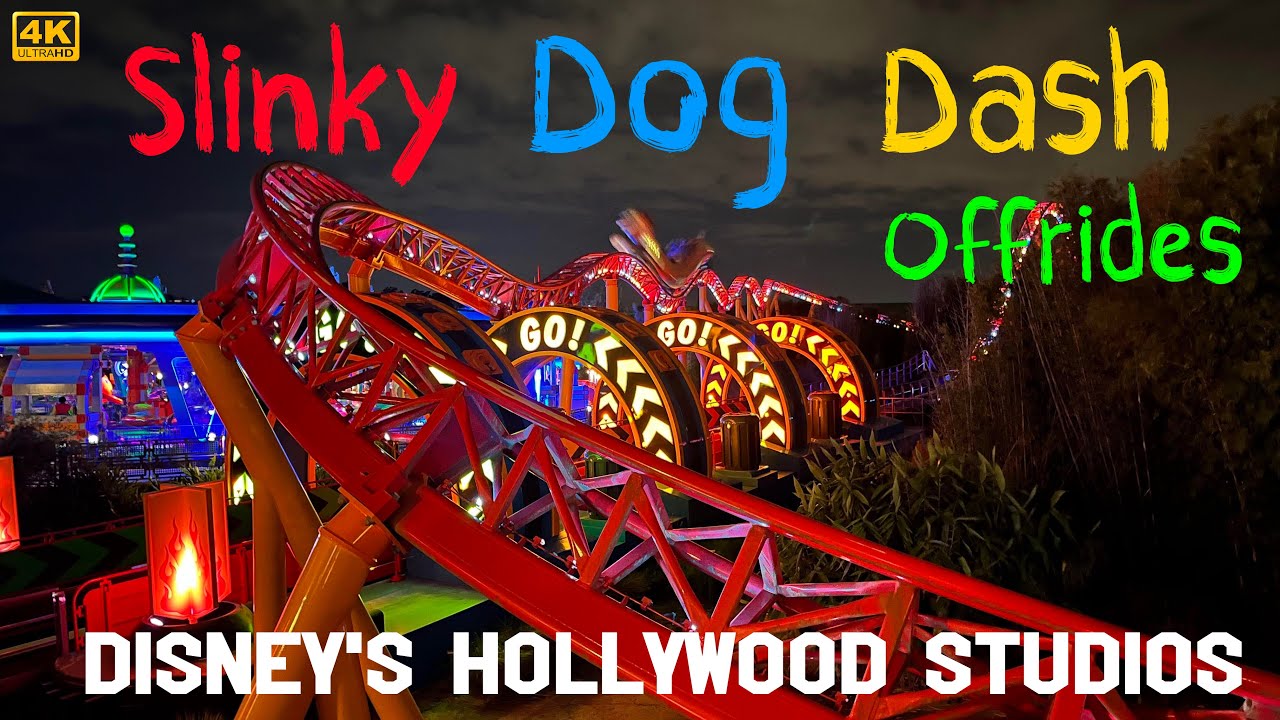 (4K) Slinky Dog Dash Offrides-Disney’s Hollywood Studios